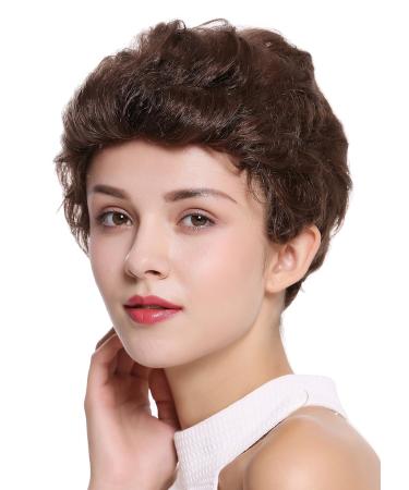 WIG ME UP B-HH-12-8 Human Hair Wig for Women & Men - Short Wavy Fashionable Brown Color - Shop Internationally - Buy Online on GoSupps.com