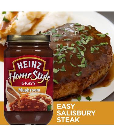 Heinz Homestyle Mushroom Gravy 12 oz Jars - Pack of 12 | Delicious and Savory Gravy for Your Meals - Buy Online on GoSupps.com