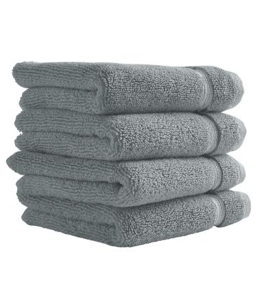 Amazon Brand Stone & Beam Classic Egyptian Cotton Washcloth Set Set of 4 Oasis Washcloth (4 Pack) Oasis