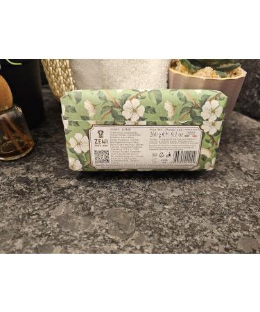 Jasmine Fine Triple Milled Vegetable Soap Bar - 9.1 Oz - Premium Italian Soap for Luxurious Skin Care - Buy Online on GoSupps.com