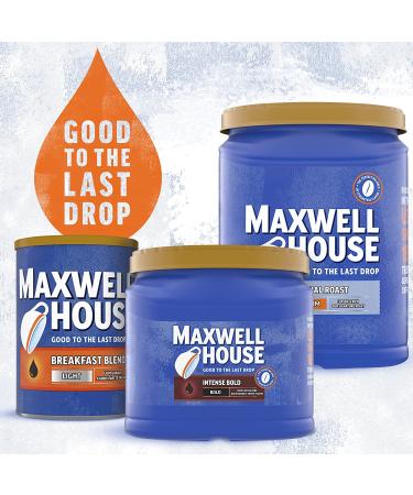 Maxwell House Intense Bold Dark Roast Ground Coffee - 26.7 oz Canister - Buy Online on GoSupps.com