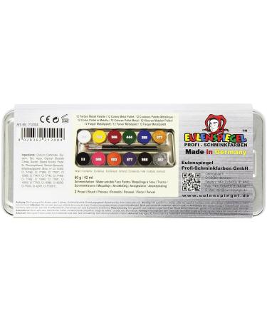 Buy Eulenspiegel 212004 Metal Make-Up Palette with 2 Brushes & 12 Colors - International Shipping Available - Buy Online on GoSupps.com