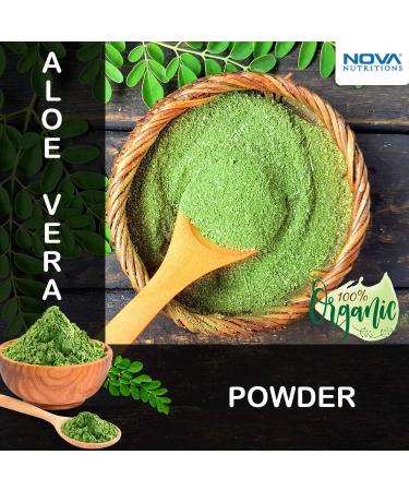 Nova Nutritions Certified Organic Moringa Oleifera Leaf Powder 16 OZ - Superfood Green Powder - Buy Online on GoSupps.com