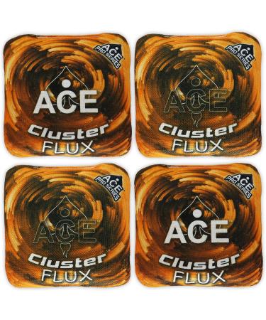 Buy ACE Pro Cornhole Bags Set of 4 - Cluster Flux with Dual-Sided Slick Stick All Weather Zigzag Sunset Chevron Design - Optional Break-in & Carrying Case - Buy Online on GoSupps.com