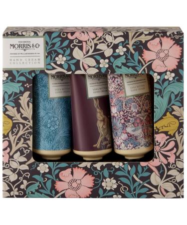 Morris & Co. Honeysuckle & Pink Clay Hand Cream Collection Gift Box Travel Size (3 x 30ml) Honeysuckle and Pink Clay