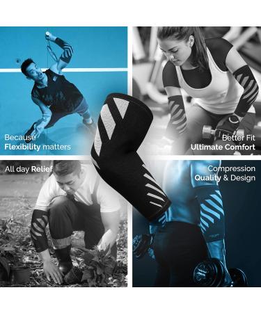 Premium Breathable Elbow Support Sleeve for Men & Women - XL Grey Tennis Elbow & Golfers Elbow Brace for Joint Pain Relief - Ideal for Tendonitis - Single - Buy Online on GoSupps.com