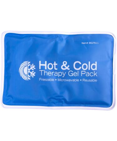 Roscoe Medical Gel Ice Packs Reusable and Cold Packs for Injuries Reusable, Shoulder Ice Pack, Knee Ice Pack, Hot and Cold Pack, Ice Pack for Back, 7.5 x 11 Inches, Medium Ice Pack Medium, 7.5" x 11"