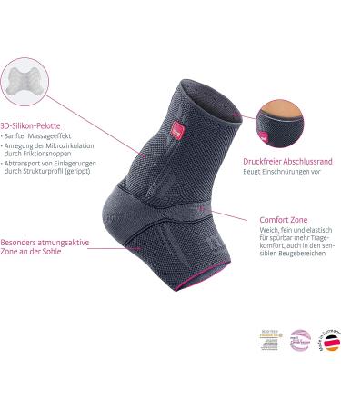 Medi Achimed Achilles Tendon Bandage - Unisex Silver Size III | Relief for Achilles Pain | 1 Pack (Both Sides) - Buy Online on GoSupps.com