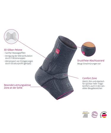 Medi Achimed Achilles Tendon Support - Soft Knit for Men & Women (Size IV, Silver) - Buy Online on GoSupps.com
