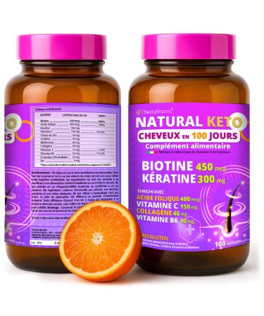 Biotine cheveux pousse rapide | complement alimentaire cheveux avec 12 vitamines | Pousse cheveux tr s rapide | chute de cheveux femme et homme | repousse cheveux | complement cheveux NATURALKETO