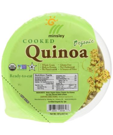 Minsley Cooked Organic Quinoa, 4.2 oz. (Pack of 12) 4.2 Ounce (Pack of 12)
