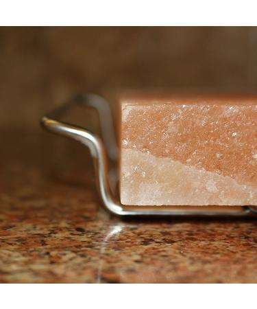 UMAID Himalayan Salt Block Cooking Plate 12x8x1.5 | Food Grade Salt with Stainless Steel Tray | Cooking, Grilling, Serving | Recipe Pamphlet | Stainless Steel Option - Buy Online on GoSupps.com