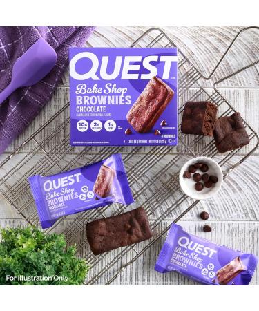 Quest Nutrition Bake Shop Chocolate Brownies 10g Protein 2g Net Carbs 1g Sugar 4 Count - Buy Online on GoSupps.com
