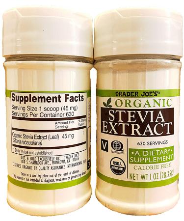 Trader Joe's Stevia Extract 2 Pack - Natural Sweetener for Sugar-Free Recipes - Buy Online on GoSupps.com