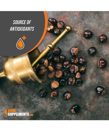 Guarana Extract Powder - Natural Caffeine Energy Support - 1000mg, 250 Servings | Gluten Free - BulkSupplements.com - Buy Online on GoSupps.com