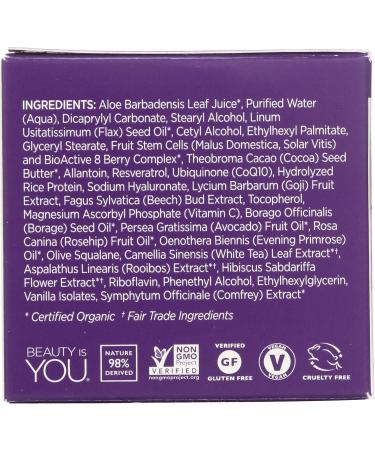 Andalou Naturals Night Cream - Repair & Restore with Resveratrol | International Shipping Available - Buy Online on GoSupps.com
