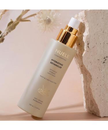 Nuele Clean Essentials Hydrating Bundle - 3.4 Fl Oz Radiant Finishing Spray and 3.4 Fl Oz Hydrating Detangler - For All Hair Types - 100% Naturally Derived Ingredients - Buy Online on GoSupps.com