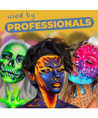 Blue Squid PRO Metallic Gold Face Paint - 30gm Water Activated Body Makeup for Adults & Kids | Non Toxic Halloween SFX Facepaint - Buy Online on GoSupps.com