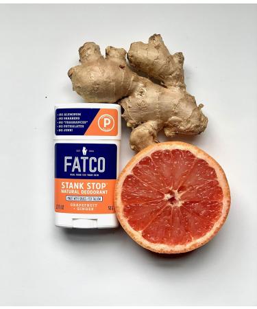 FATCO Stank Stop All Natural Deodorant - Grapefruit & Ginger with Tallow & Organic Coconut Oil (1.7 oz - Buy Online on GoSupps.com