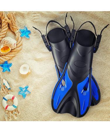 COZIA DESIGN Adjustable Swim Fins for Lap Swimming - Travel Size Scuba Diving Flippers with Neoprene Water Socks - Adult Size Large - Buy Online on GoSupps.com