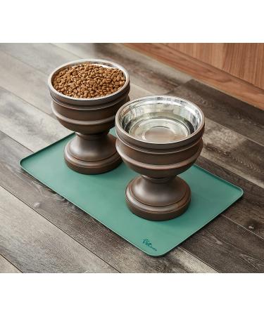 Pet Junkie Silicone Dog Bowl Mat - Waterproof Feeding Placemat for Pets - Green - Buy Online on GoSupps.com