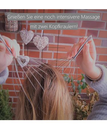 Nature Classics Head Massage Spider - 2 Pieces for Ultimate Relaxation | 20 Fingers Wellness Device - Buy Online on GoSupps.com