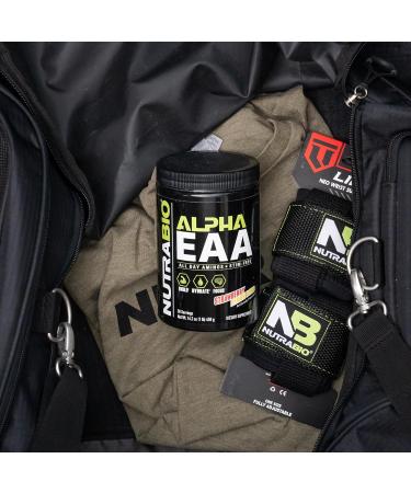 NutraBio Alpha EAA Acids for Muscle Growth Essential Amino Acids Full Spectrum EAA BCAA Powder Amino Acid Supplement 30 Servings - Strawberry Lemon - Buy Online on GoSupps.com