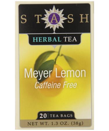 Stash Tea Meyer Lemon Herbal Tea 20 Count Meyer Lemon 20 Count (Pack of 1)