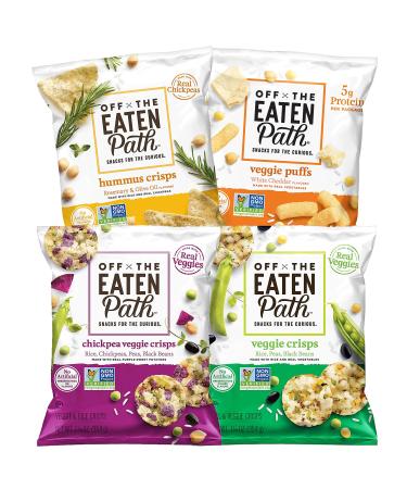 Off the Eaten Path, 4 Flavor Sampler Variety Pack, (Assortment May Vary) 1.25 Ounce (Pack of 16)