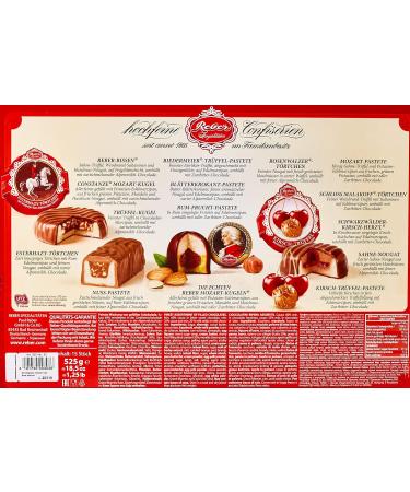 Reber Specialty Cassette-15: High-Fine Classics with Chocolates Mozart Balls & Marzipan - 525g | Premium Gourmet Treats - Buy Online on GoSupps.com