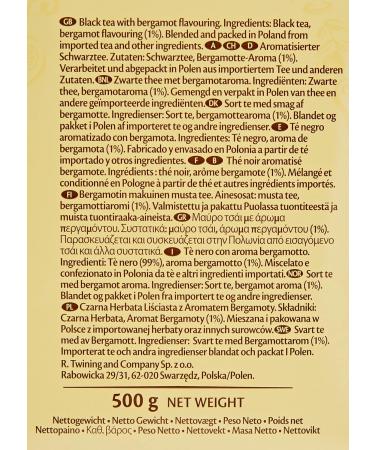 Buy Twinings Earl Grey Black Tea with Bergamot Aroma - 500g | Premium Quality International Shipping - Buy Online on GoSupps.com