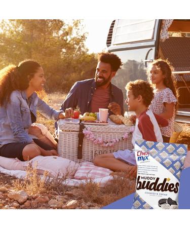 Chex Mix Muddy Buddies Cookies and Cream 7 Oz - Pack of 10 - Delicious Snack Mix - Buy Online on GoSupps.com