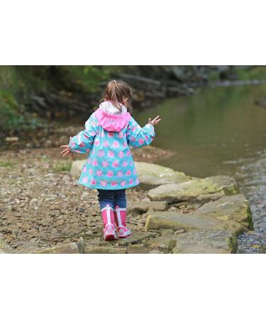 Playshoes Kids 128 Owls Raincoat - Unisex Waterproof Rainwear - Buy Online on GoSupps.com
