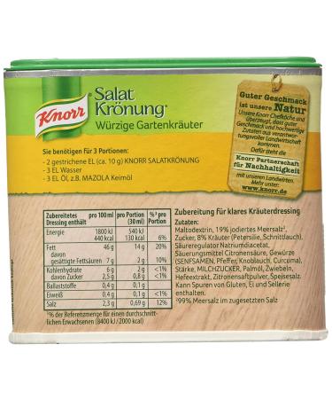 Knorr Salat Kroenung Garden Herbs Vinaigrette Mix - 2.1 L Container - Buy Online on GoSupps.com
