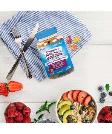 Digestive Advantage Daily Probiotic Gummy for Kids Multi Natural Fruit Flavours 80.0 Count natural fruit flavours 80 Count (Pack of 1) - Buy Online on GoSupps.com
