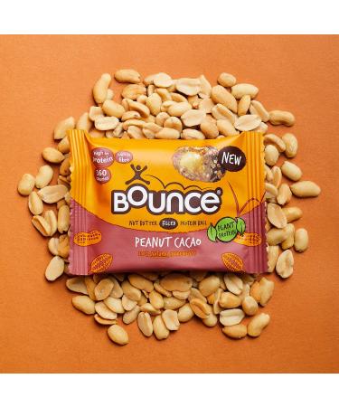 Vegan Plant Protein Peanut & Cacao Balls with Nut Butter Centre - 12x35g, Pack of 12 - Buy Online on GoSupps.com