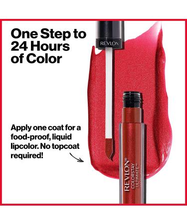 Revlon ColorStay Ultimate Liquid Lipstick in Premium Pink (010) - Longwear Satin Finish Lip Color - 0.07 Oz - 1 Count - Buy Online on GoSupps.com