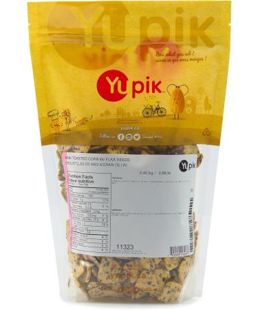 Yupik Mini Corn & Flax Seed Chips 400 g Gluten-Free Kosher Vegan Salted Corn Chips Savory Crackers with Flax Seeds Source of Fiber Crunchy Snack Ideal for Dips 0.4 kg (Pack of 1) - Buy Online on GoSupps.com