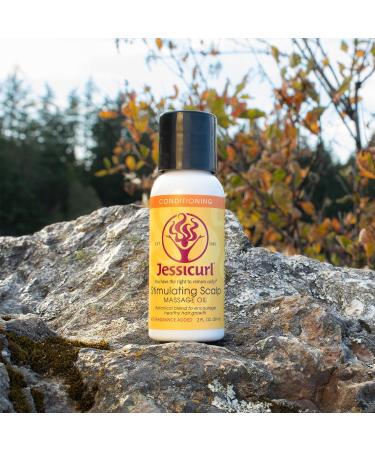 Jessicurl Scalp Massage Oil - Fragrance-Free Hair & Scalp Treatment with Rosemary for Curly Hair - 2 fl oz - Buy Online on GoSupps.com
