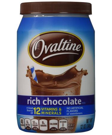 Nestle Ovaltine Chocolate Rich Chocolate Mix, 12 oz
