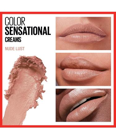Maybelline Color Sensational Lipstick - Nude Lust, Cream Finish, Hydrating Lip Makeup - Buy Online on GoSupps.com