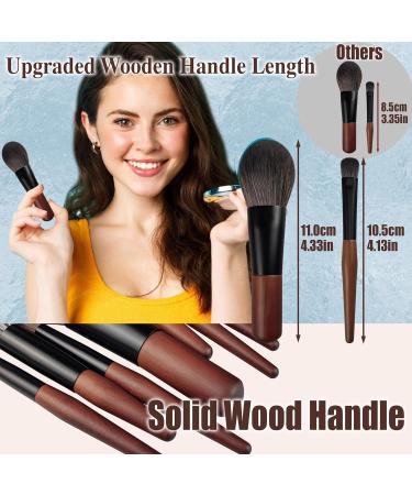 Travel Makeup Brush Set with Case - 10 Travel Size Brushes for Powder Foundation Eyeshadow & More | Mini Makeup Brushes Set Ideal for Travel - Buy Online on GoSupps.com