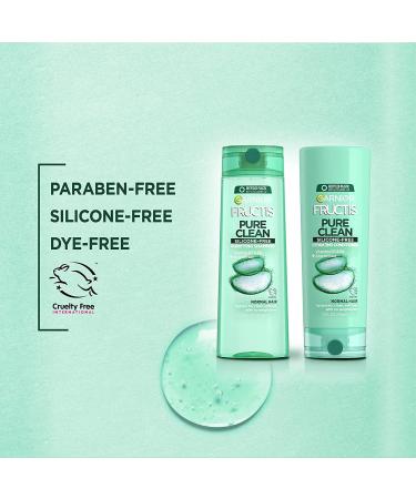 Garnier Fructis Pure Clean Fortifying Shampoo with Aloe - 12.5 fl oz (370 ml) | Strengthen & Nourish Hair - Buy Online on GoSupps.com