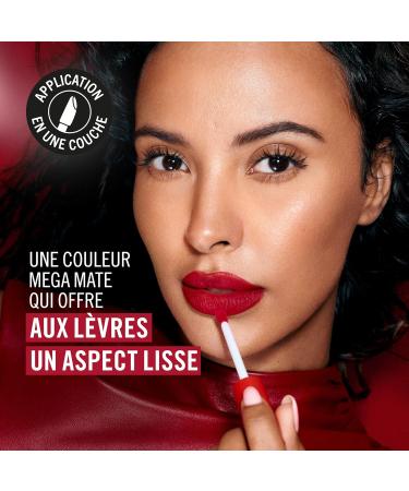 Rimmel London Lasting Mega Matte Liquid Lipstick Long-Lasting Hydrating Vegan Formula - 920 - Scarlet Flames 7.4ml - Buy Online on GoSupps.com