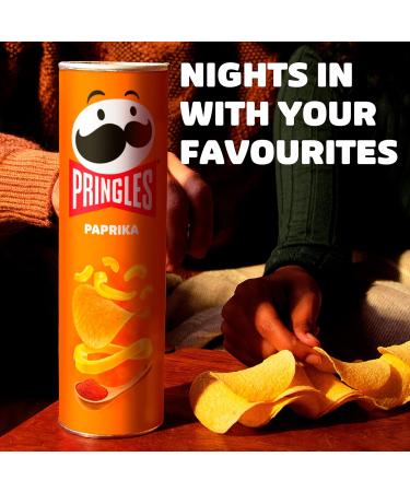 Pringles Paprika Crisps Can 200g - Bold and Flavorful Paprika Chips (1 Pack) - Buy Online on GoSupps.com