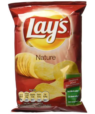 Lay's Chips Nature 45 g - Pack of 5