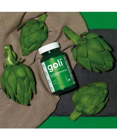 Goli Nutrition Supergreens Gums 60 Vegan Gums Gelatin Free Gluten Free Vegetarian Soy-Free Non-GMO - Buy Online on GoSupps.com