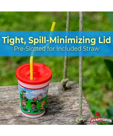 25 Pack Leakproof 12oz Kids Party Cups - BPA Free, Durable, Reusable and Dishwasher-Safe - Perfect for Birthday Parties, Travel and Bathroom Use - Buy Online on GoSupps.com