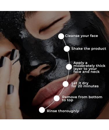 Charcoal Face Mask - Blackhead Remover Peel Off Deep Cleansing Skin Care Solution - Acne Treatment for Nose & Pores - Buy Online on GoSupps.com