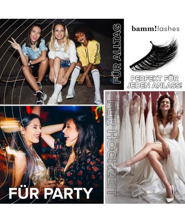 Buy Bamm! Natural Black Lashes - Reusable Artificial Eyelashes & Eyelash Extensions for Stunning Looks | International Shipping Available - Buy Online on GoSupps.com